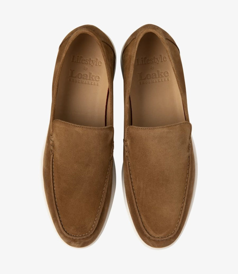 Pantofi Loafer Tuscany Chestnut Suede