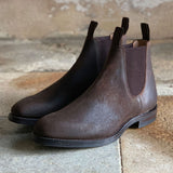 Chatsworth Dainite Rust Brown Waxed Suede Boots