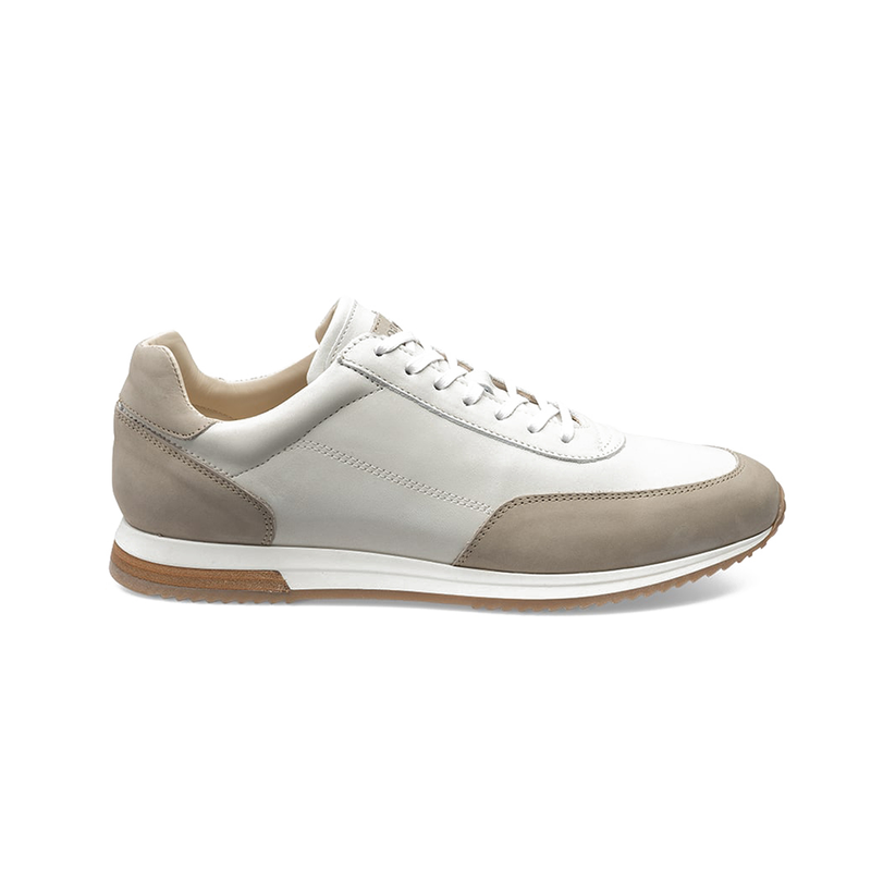 Trainer Bannister 2 Tone Stone Nubuck Leather