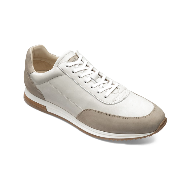 Trainer Bannister 2 Tone Stone Nubuck Leather