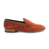 Darwin Flame Orange Suede Loafer Shoes