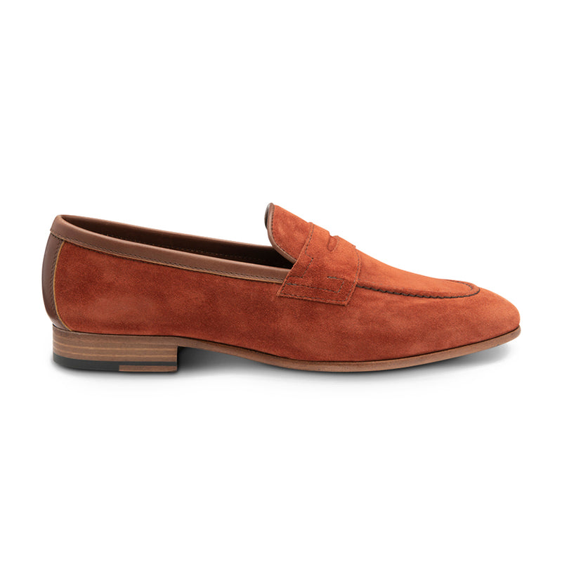 Pantofi Loafer Darwin Flame Orange Suede
