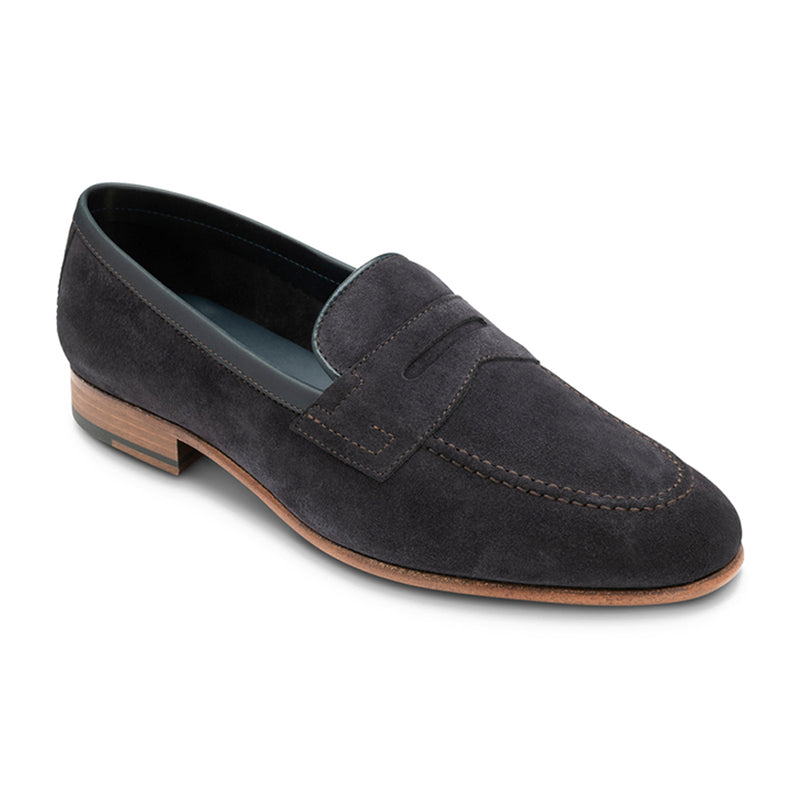 Pantofi Loafer Darwin Navy Suede