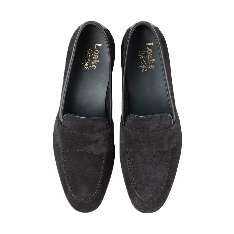 Pantofi Loafer Darwin Navy Suede