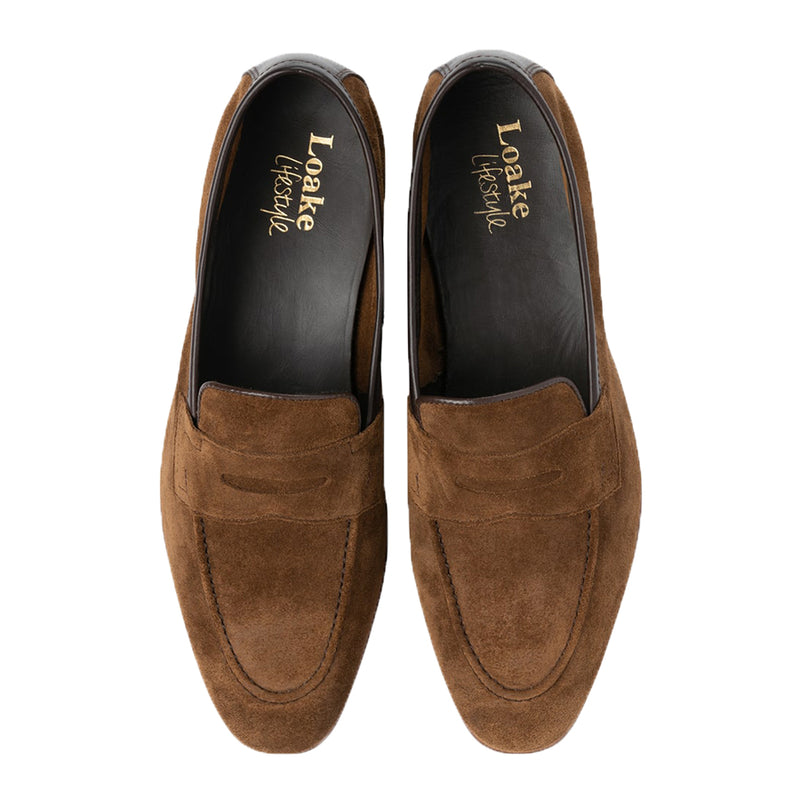 Pantofi Loafer Darwin Tan Suede