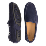 Navy Donington Leather Shoes