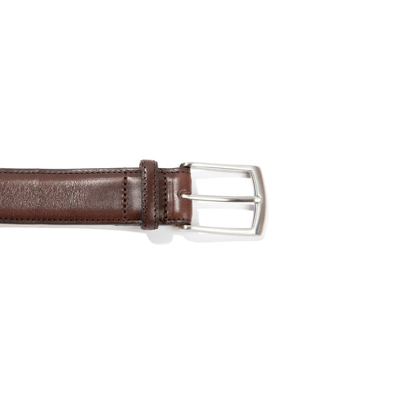 Curea de piele maro inchis Henry