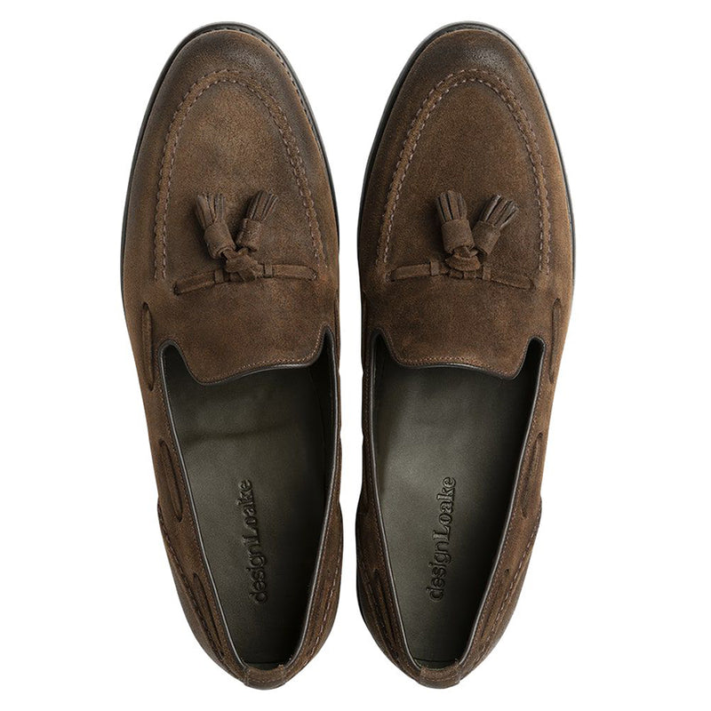 Pantofi Loafer Locke Brown Suede